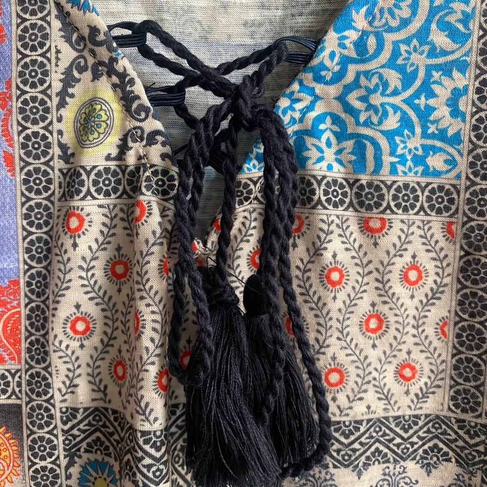 Ulla Popken Multicolor Patchwork Tunic - image 2